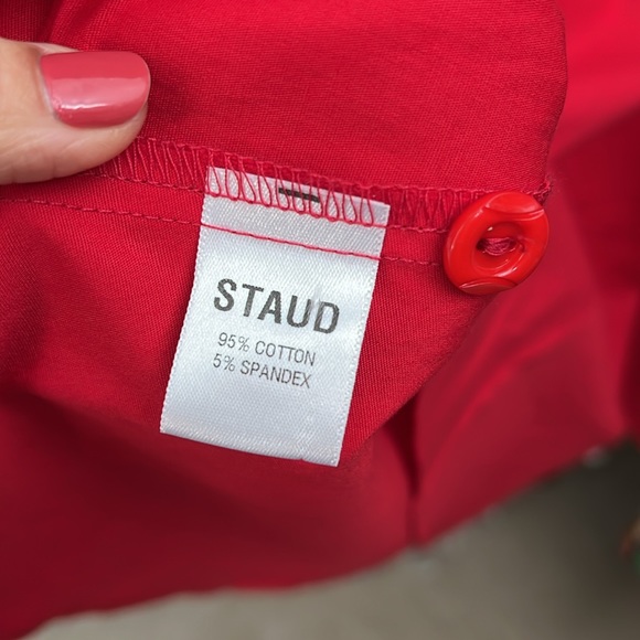 STAUD Red Dress. Size 0. - Picture 7 of 8